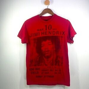 Stone Free - Vintage Jimi Hendrix Red Voodoo Child Shirt Size Small